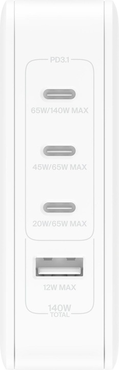 Actual product image Belkin Boost Charge Pro 4-Port GaN Charger (140 W)