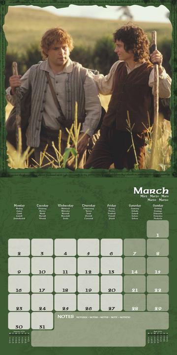 Image du produit Pyramid The Lord of the Rings Square Calendar 2026 30x30 (Spécial)