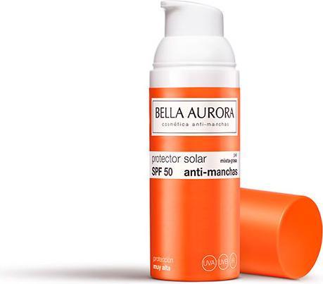 Actual product image Bella Aurora SOLAR gel anti-manchas mixta/grasa SPF50 50 ml (Sun cream face, SPF 50, 50 ml)