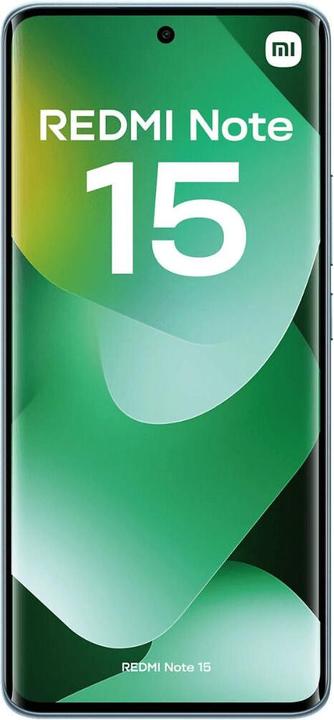 Actual product image Xiaomi Redmi Note 15 (128 GB, Glacier Blue, 6.77", Hybrid Dual SIM, 4G)