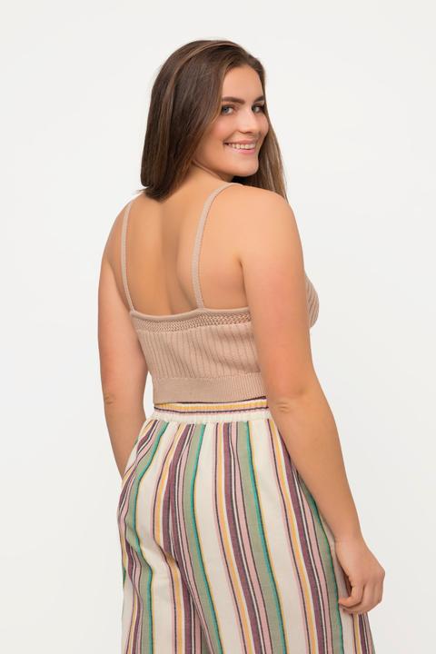 Produktbild Ulla Popken Bralette, Rippstrick, Zierkanten (50, 52)
