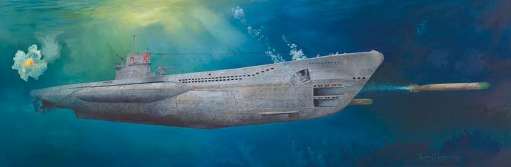 Actual product image Trumpeter DKM Submarine Type VIIC U-552