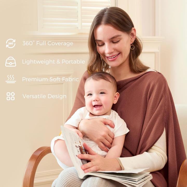 Actual product image Momcozy Stilltuch für diskretes Stillen Rose-Taupe