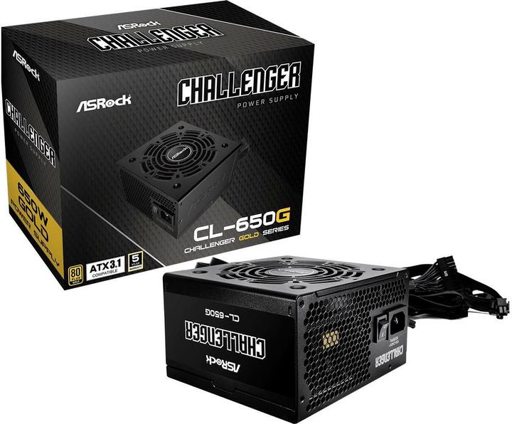 Productafbeelding AsRock power supply Challenger 650W Gold (650 W)
