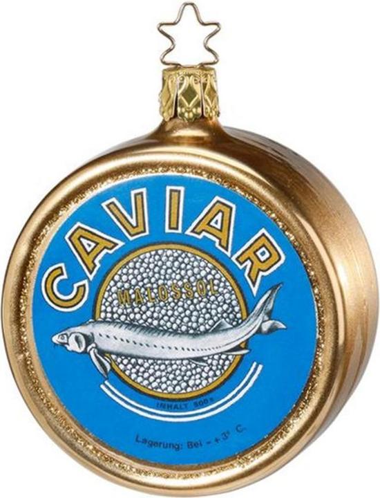 Inge’s Glas Christmas Decor Caviar Christmas bauble (1-part)