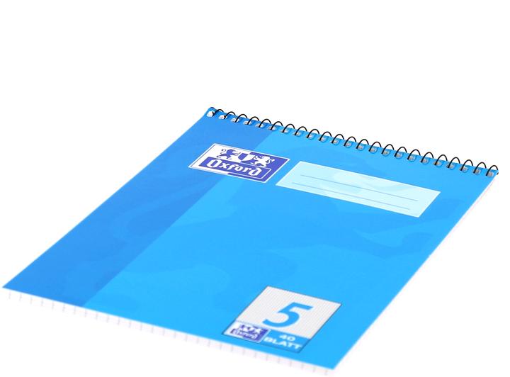 Actual product image Oxford School block (A5, Checked, Hardcover)