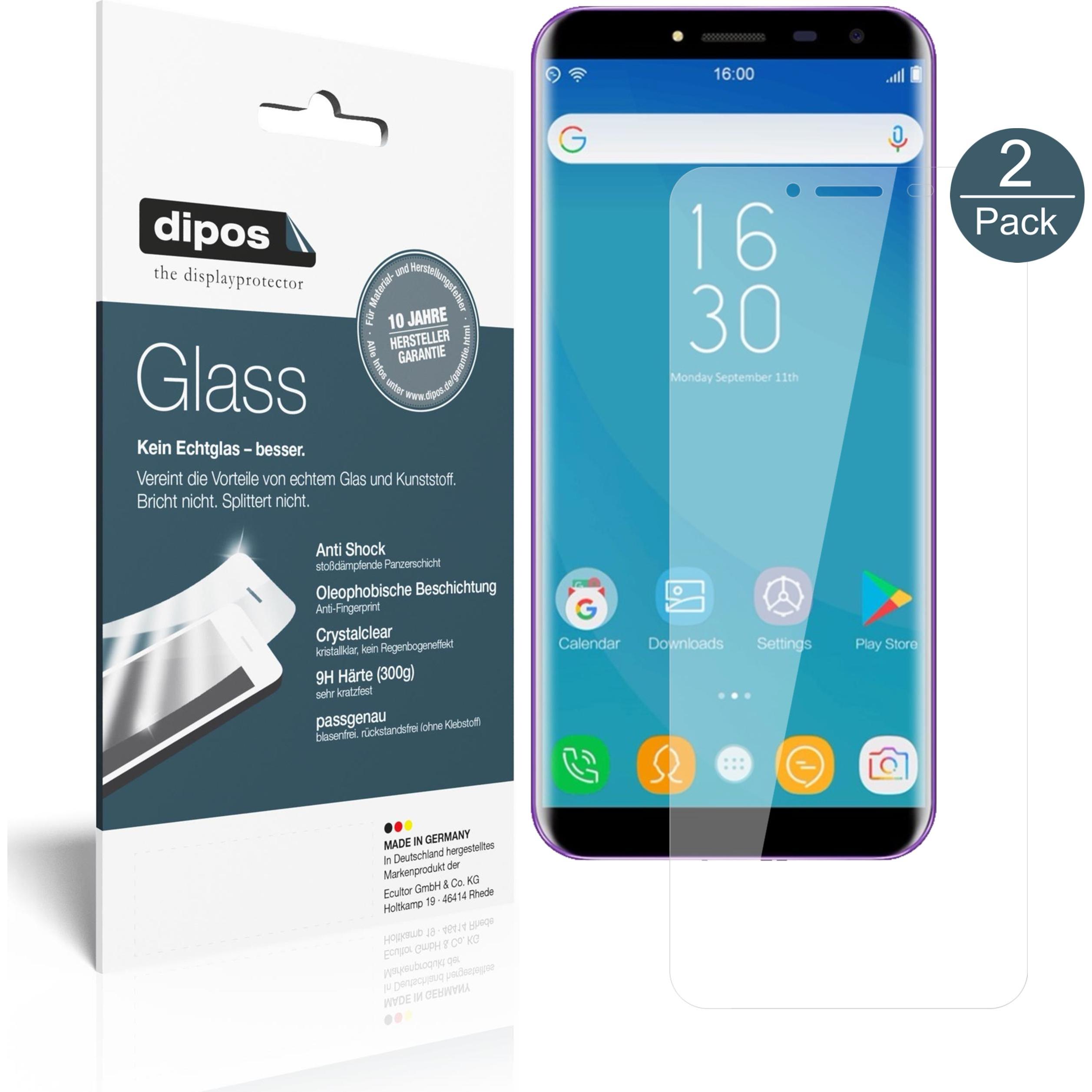 Thumbnail - Dipos Displayschutz Anti-Shock (2 Stück, Oukitel C8), Smartphone Schutzfolie, Transparent