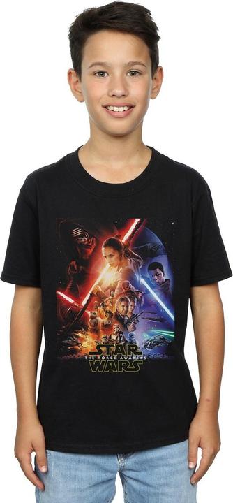Produktbild Star Wars Force Awakens Poster TShirt Jungen (152, 158)