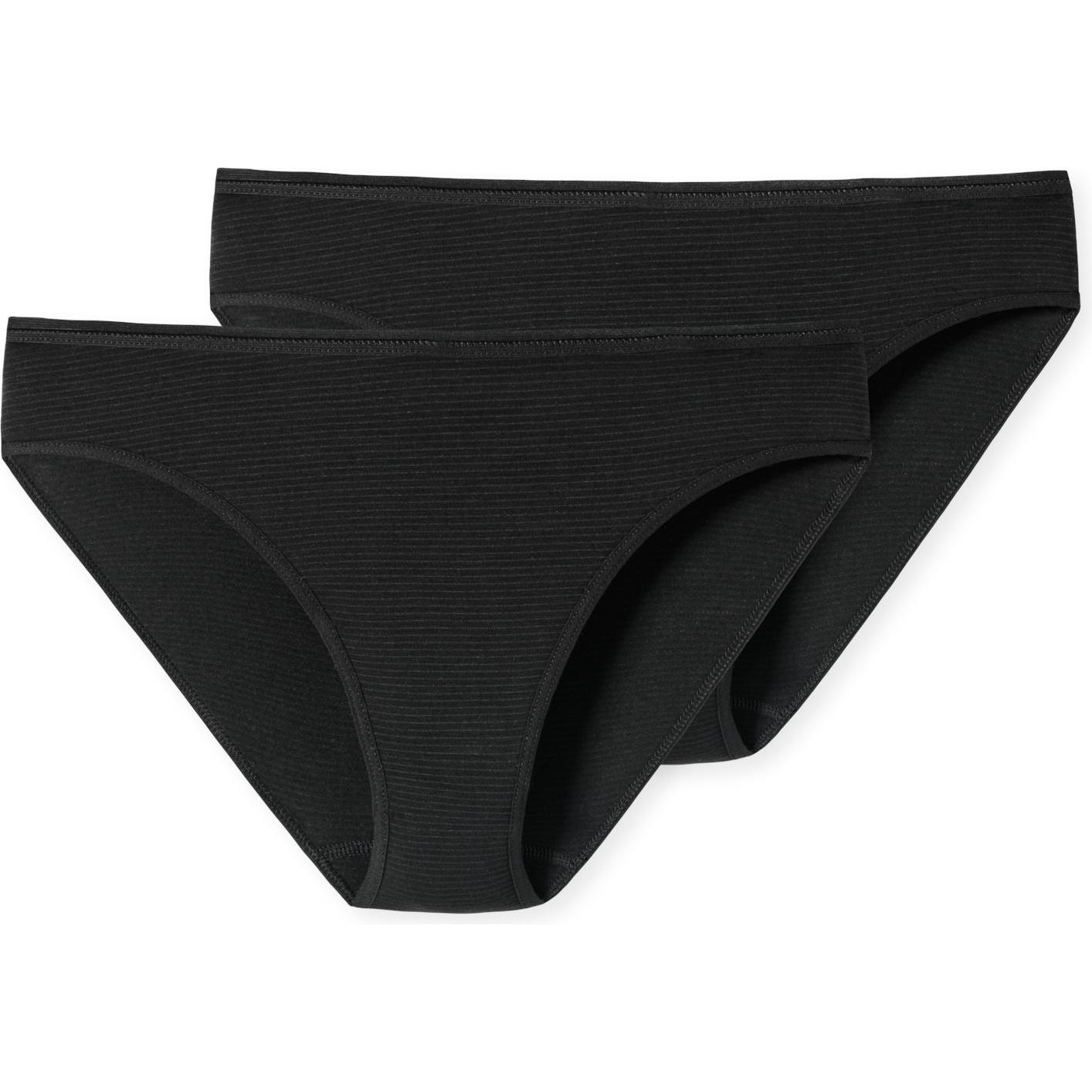Schiesser, Damen, Unterhosen, Modal Essentials Tai, Schwarz, (36, 2er Pack)