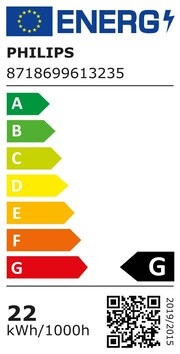 Energy Label Philips Professional G4 oven lamp (G4, 22 W, 320 lm, 1 x, G)