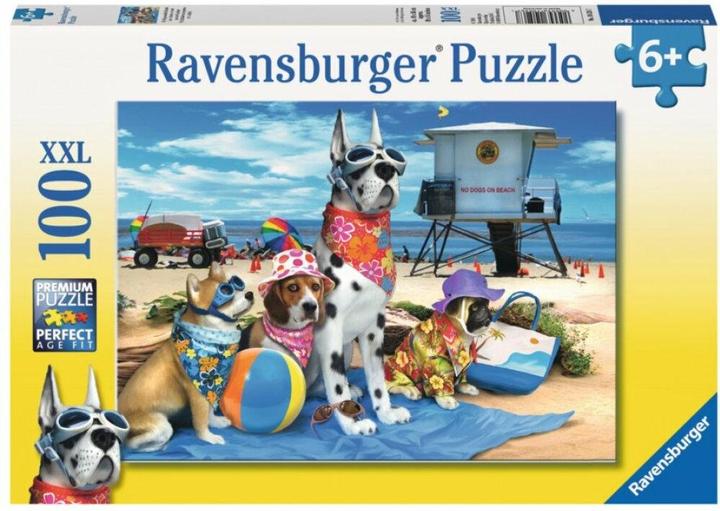 Ravensburger 100 vnt. - Šunys paplūdimyje (100 pezzi)