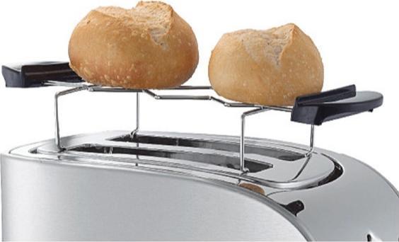 Produktbild WMF Stelio Doppelschlitz-Toaster mit Brötchenaufsatz