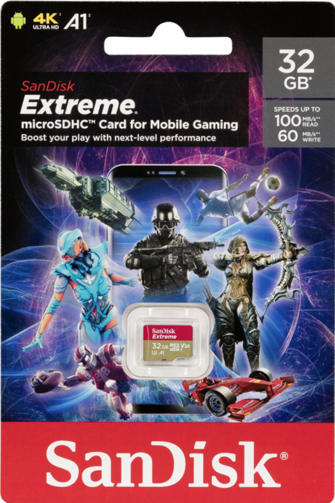 Actual product image SanDisk Extreme Mobile Gaming (32 GB, microSDHC, U3, UHS-I)