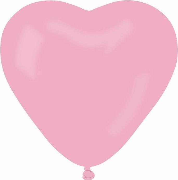 GMR Latex Balloons Hearts light pink - 50 pcs universal (50 x)