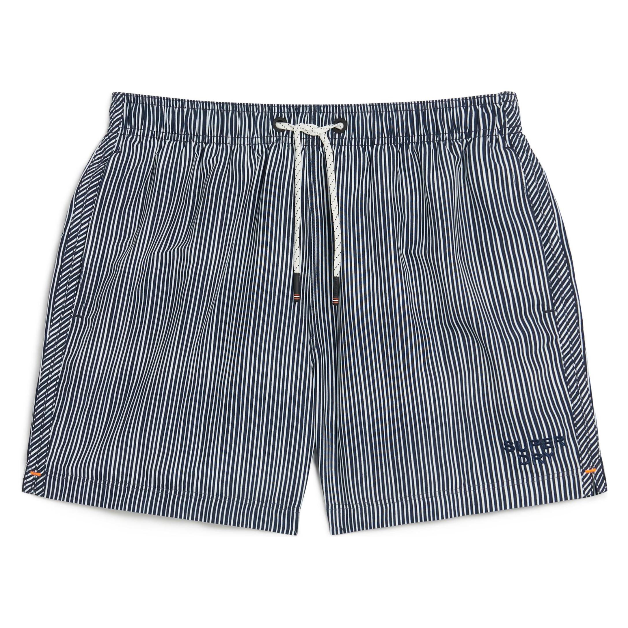 Superdry, Herren, Badehosen, 15" Badeshorts Aus Recyceltem Material Mit Print, Blau, (Xxl)