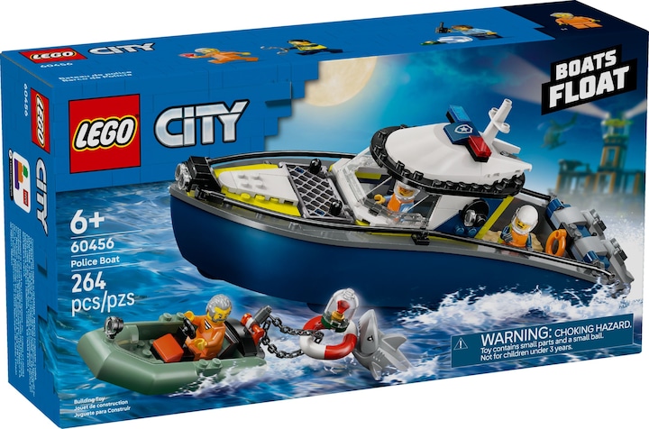 Produktbild LEGO Verfolgungsjagd im Polizeiboot (60456, LEGO City)