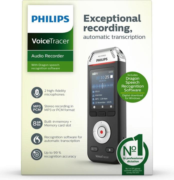 Produktbild Philips Voice Tracer DVT2810 (8 GB)