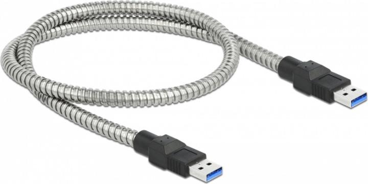Actual product image Delock USB 3.1 cable A - A, metal jacket 0.5 m (0.50 m, USB 3.2 Gen 1)