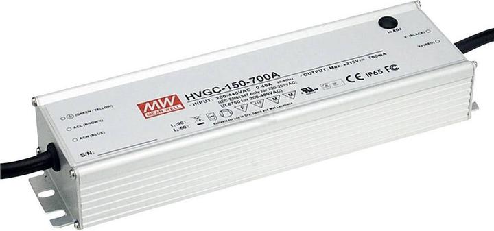 Immagine prodotto MeanWell MEAN WELL HVGC-150-1400A, 149,8 W, IP67, 50000 h, 47  63 Hz, 0.5, 0.38 A, 1,4 A
