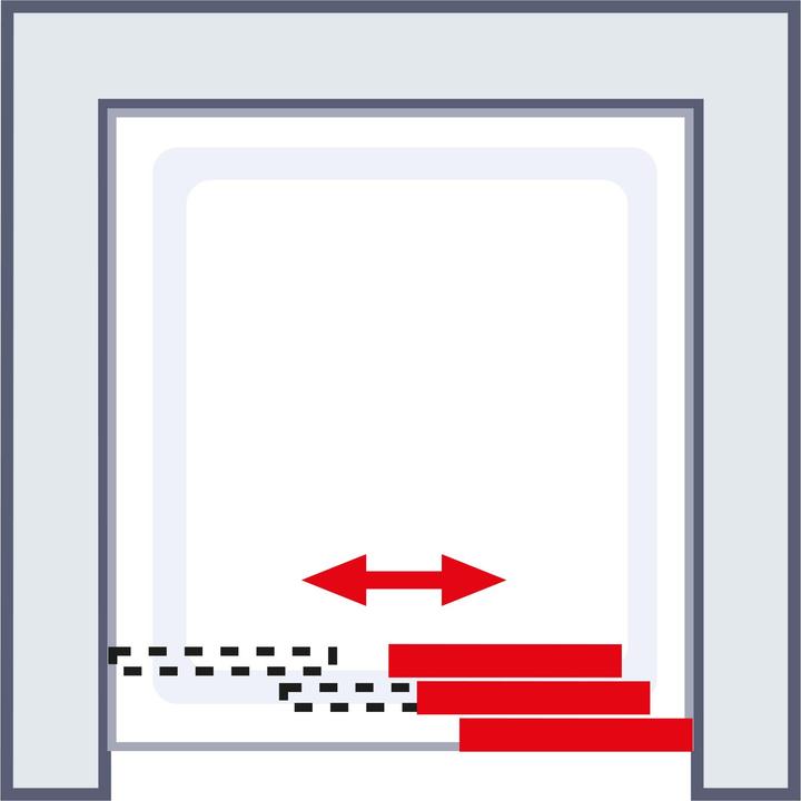 Energie-Label Schulte Gleittür in Nische 3-teilig (80 cm, 185 cm)