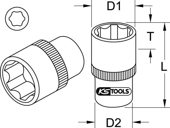 Actual product image KS Tools 911.1218 (18 mm)
