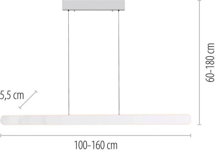 Produktbild Paul Neuhaus LED Pendelleuchte SW ADRIANA ROUND dimmbar Lichttemperaturwechsel höhenverstellbar (5760 lm)