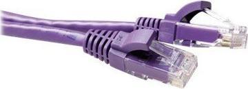 Productafbeelding ACT Paarse 20 meter U/UTP CAT6A patchkabel snagless met RJ45 connectoren (U/UTP, CAT6a, 20 m)