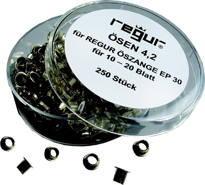 Magni Eyelets 4,2mm for EP 30 punch and eyelet pliers, 250 pieces for 10 - 20 sheets for contracts, for (250 x)