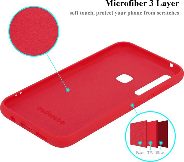 Actual product image Cadorabo TPU Liquid Silicone Case Cover for Samsung Galaxy A9 2018 (Samsung Galaxy A9 (2018))