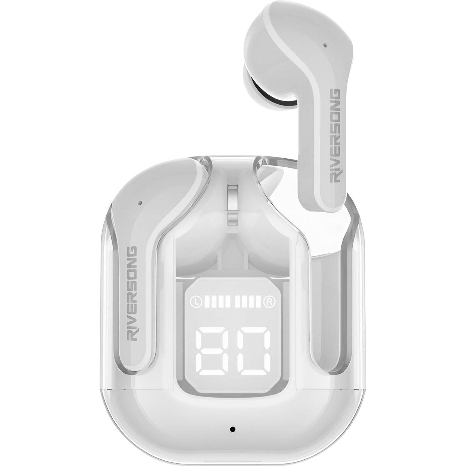 Thumbnail - Riversong Bluetooth-Kopfhörer AirFly M2 TWS weiss EA233 (ANC, 5 h, Kabellos), Kopfhörer, Weiss