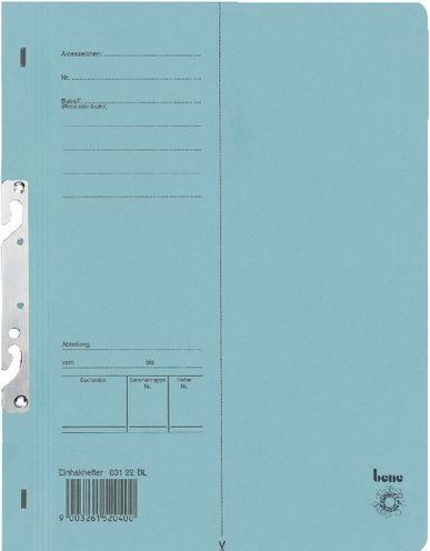 Produktbild Esselte Einhakhefter Bene DIN A4 Recyclingkarton 235 mm x 305 mm Blau (A4, 1 x)