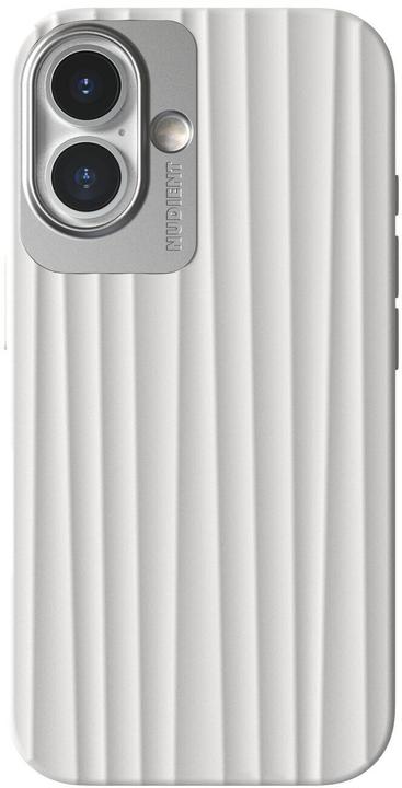 Nudient Back Cover Bold MagSafe iPhone 16 Chalk White (Apple iPhone 16)