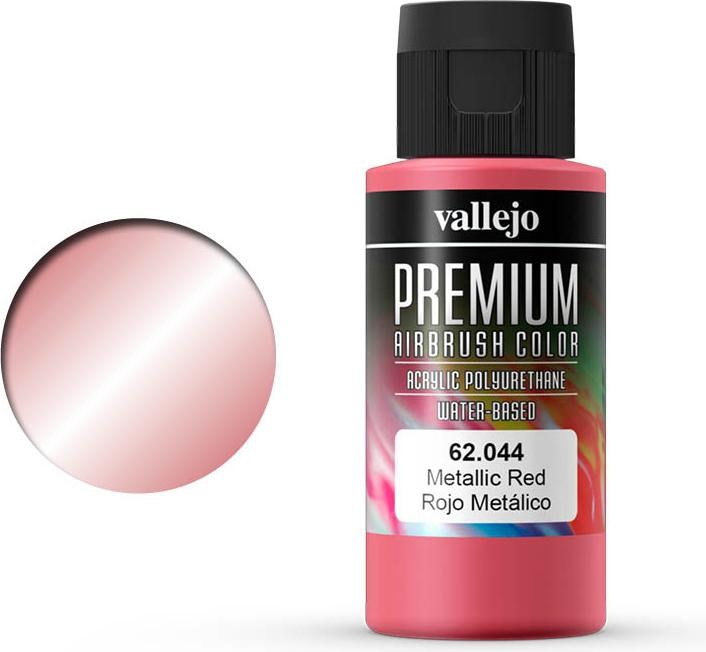 Productafbeelding Vallejo Premium Airbrush kleuren (Metallic Rood, 60 ml)