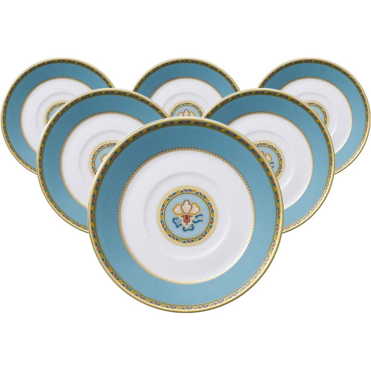 Villeroy & Boch, Tasse, Multipack Samarkand Aquamarin Mokka-/Espressountertasse - 6 Stück (6 x)