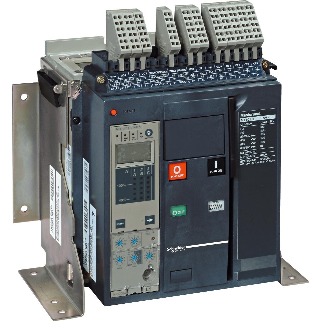 Schneider Electric, Schutzschalter, Masterpact NT06H1, 3 P, 630A, max. Ausschaltverm. 42kA 47200