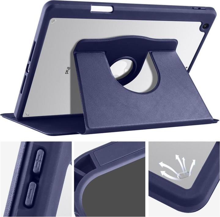 Produktbild Cover-Discount iPad 10.2 - 360-Grad Hülle dunkelblau (Apple iPad 2019 (7. Gen), Apple iPad 2020 (8. Gen), Apple iPad 2021 (9. Gen))