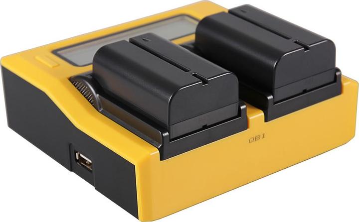 Produktbild Patona Dual LCD USB Ladegerät f. JVC BNV408 BN-V408