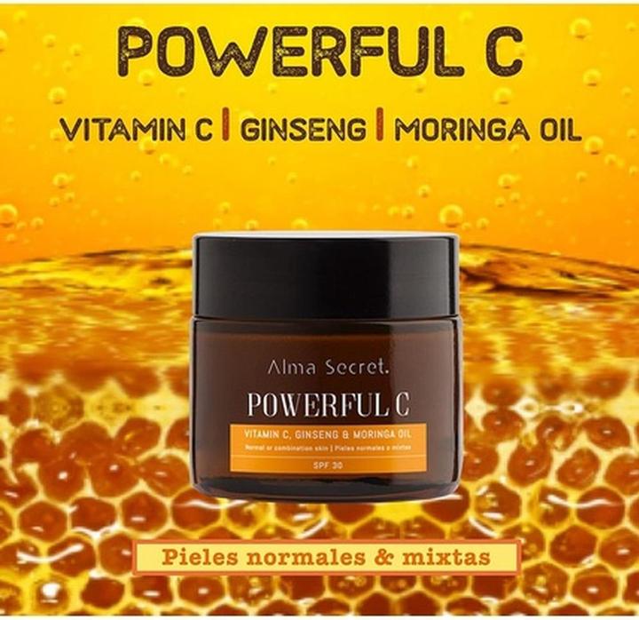 Produktbild Alma Secret POWERFUL C antiedad iluminadora moringa SPF30 50 ml (50 ml, Tagescreme, SPF 30)
