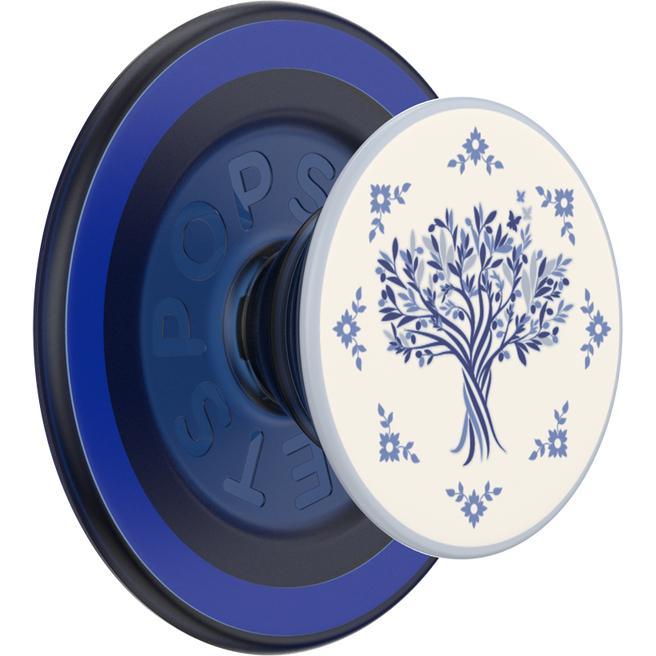 Thumbnail - PopSockets PopGrip Round MagSafe Olive Tree Tile, Smartphone Halterung, Weiss, Blau