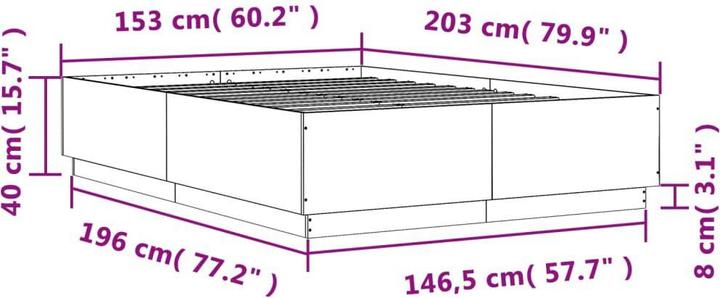 Image du produit vidaXL Bettgestell (150 x 200 cm)