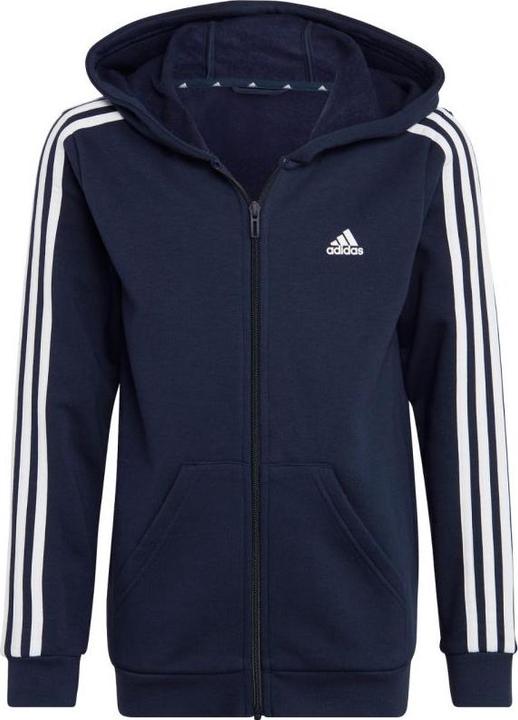 Image du produit Adidas Sweat à capuche intégral Kid's Essentials 3-Stripes Fleece (128)