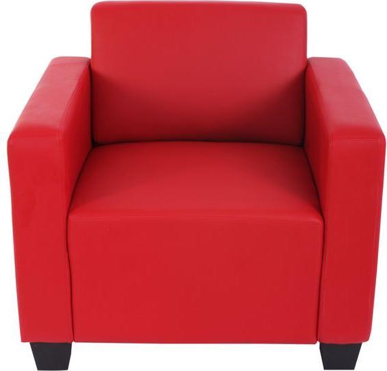 Actual product image Mendler Modular Sofa-System Couch-Garnitur Lyon 4-1, Kunstleder, rot