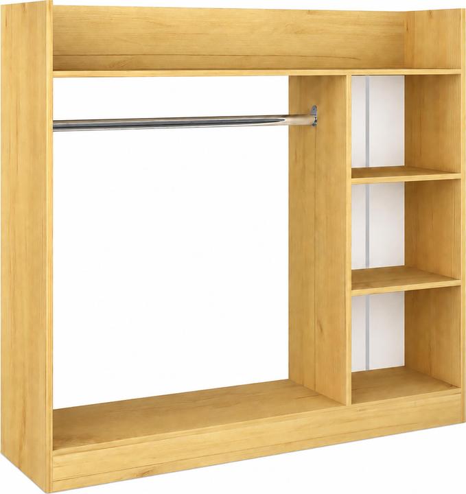 Produktbild VCM Holz Kleiderständer mit Regal Palosa M