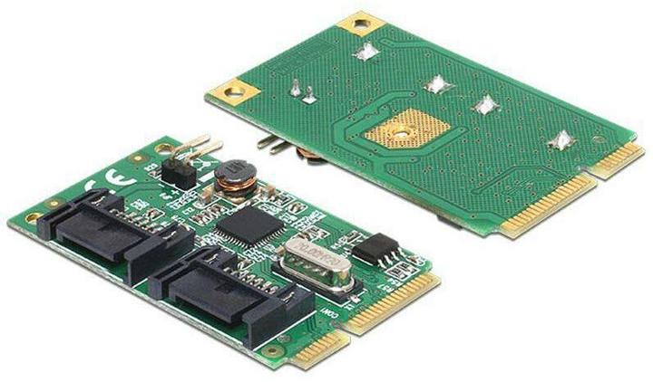 Actual product image Delock Mini PCIexpress > 2 Port SATA-3
