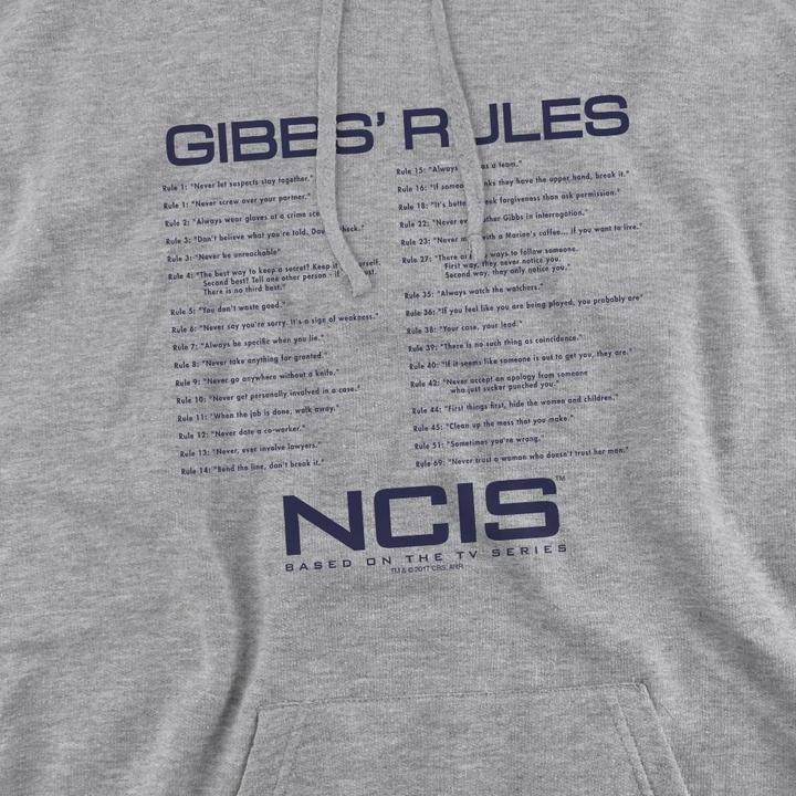 Immagine prodotto Ncis Gibbs Rules Felpa con Cappuccio Uomo (XXL)