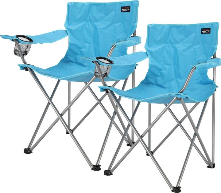 Produktbild Redcliffs 2er-Set Camping-Stuhl, klappbar mit GetrÃ¤nkehalterung