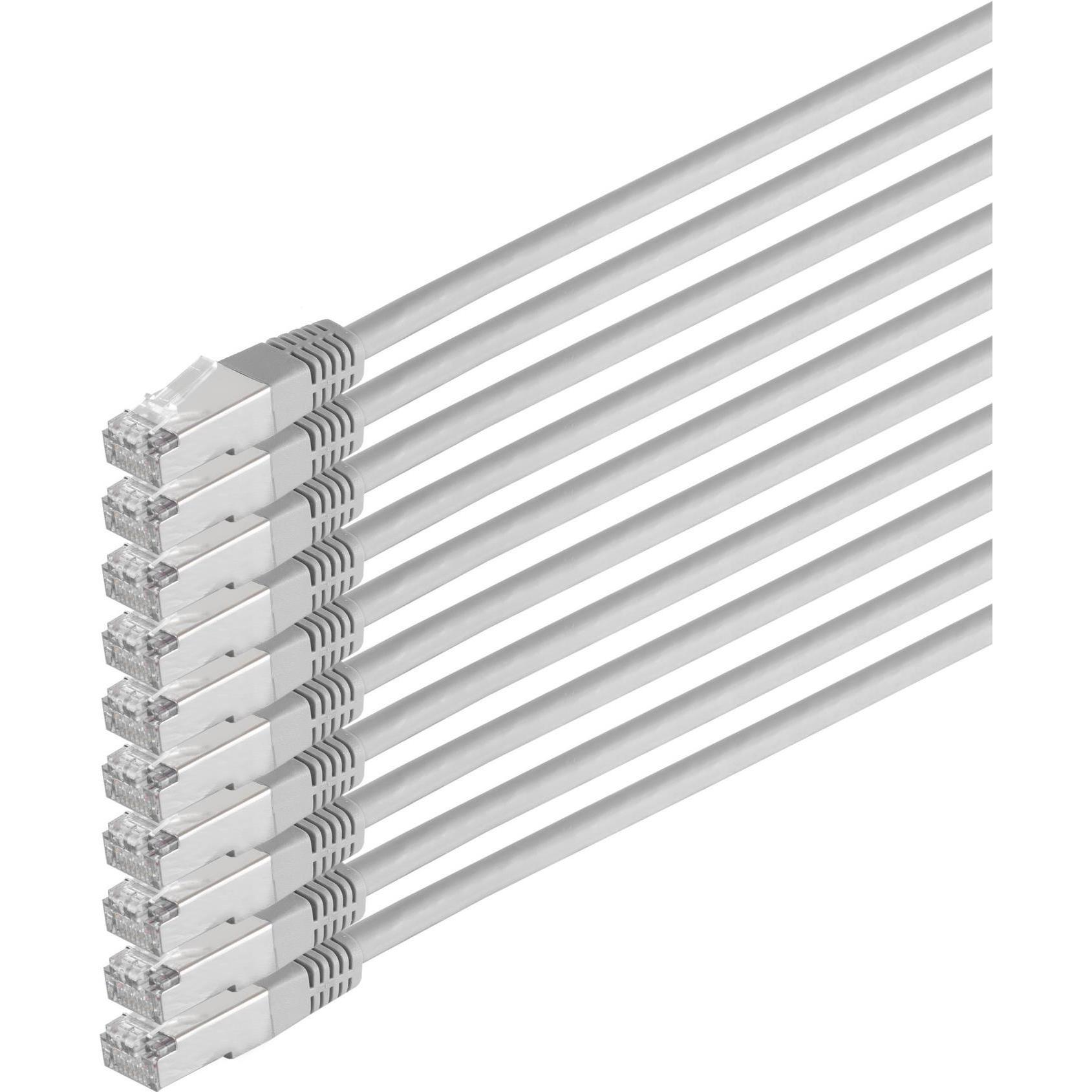 Thumbnail - Shiverpeaks S/CONN maximum connectivity Netzwerkkabel-Patchkabel, cat 6, S/FTP, PIMF, Halogenfrei, VE10, 3,0m (CAT6, 3 m...