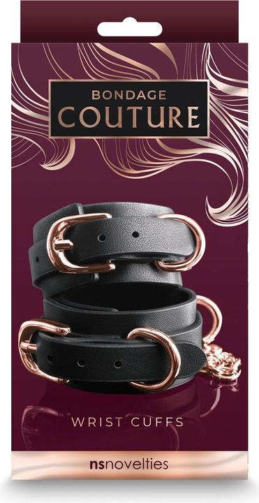 Actual product image NS Novelties Bondage Couture Wrist Cuffs