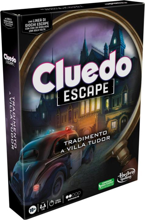Actual product image Hasbro Cluedo Escape Il Tradimento A Villa Tudor Refresh (Italian)