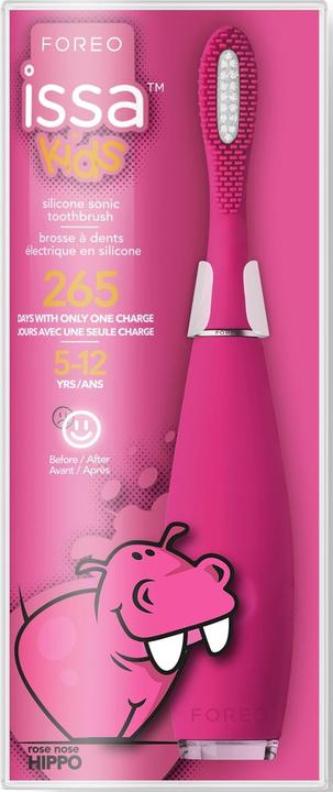Actual product image Foreo ISSA Kids Rose Nose Hippo Sonic Toothbrush